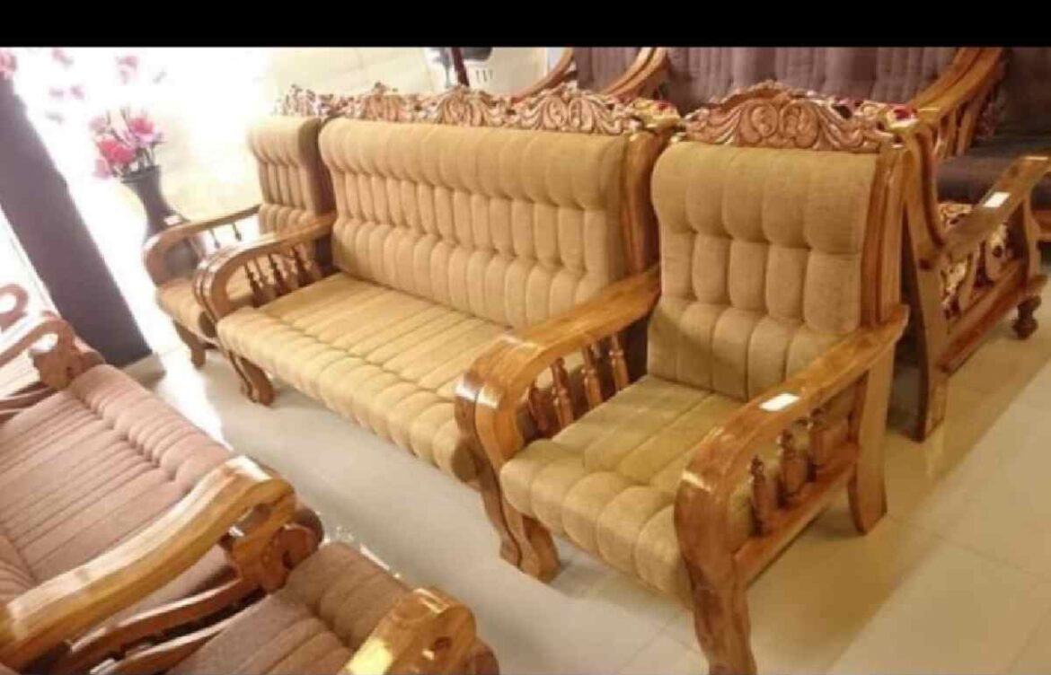 New Model Teak Wood Sofa Set
