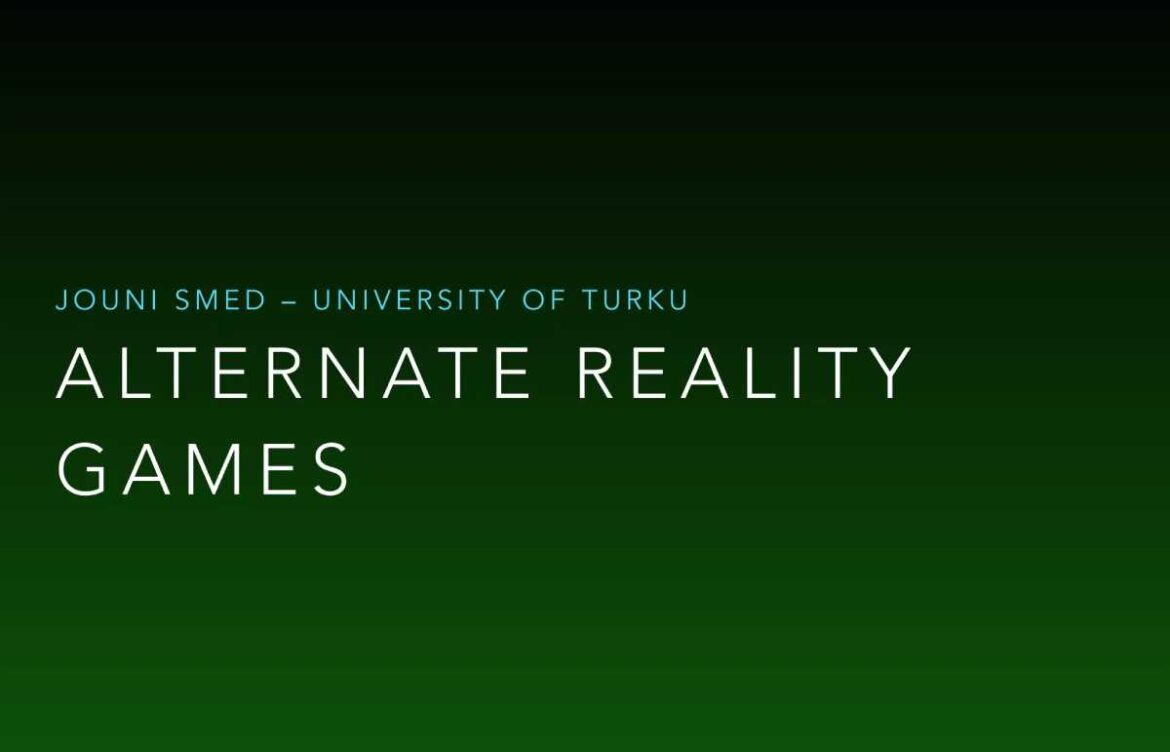 Alternate Reality Game Details – Describe, Briefly