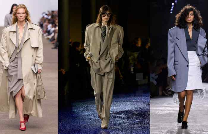 oversized silhouettes with structure