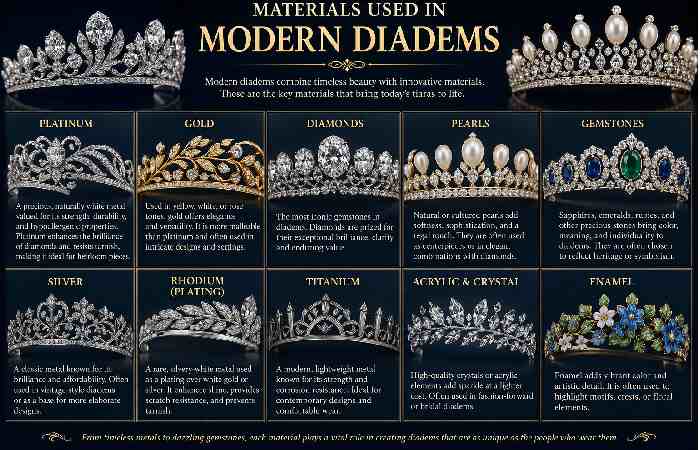 Materials Used in Modern Diadems