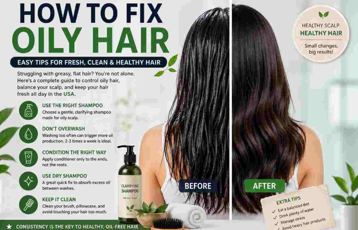 How To Fix Oily Hair – USA Simple Tips That Actually Work