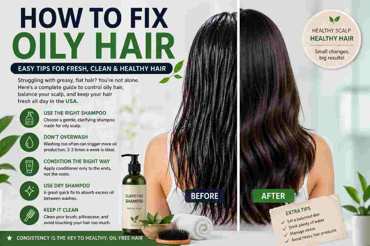 how to fix oily hair